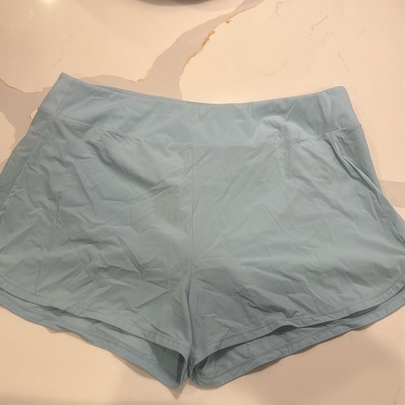 Nike Women’s Light Blue Lined Drawstring Shorts Size XXL - Picture 1 of 7